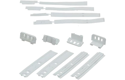 SKYSCRAPPER - Universal Integrated Fridge Door Slider Mounting & Installation Sliding Bracket Fixing Kit (Pack of 4)