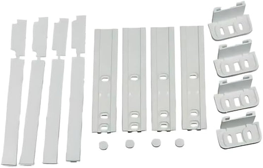 SKYSCRAPPER - Universal Integrated Fridge Door Slider Mounting & Installation Sliding Bracket Fixing Kit (Pack of 4)