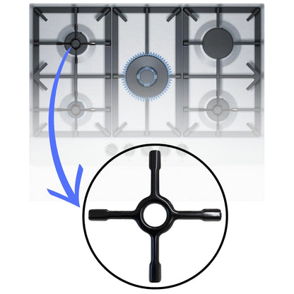 SKYSCRAPPER Universal Moka Trivet Stand with Ceramic Pan Support for Gas Hob (Small 130mm)