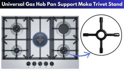 SKYSCRAPPER Universal Moka Trivet Stand with Ceramic Pan Support for Gas Hob (Small 130mm)